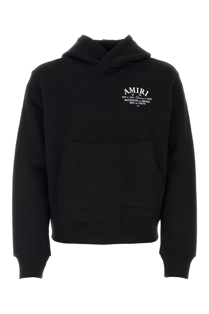 Black cotton sweatshirt