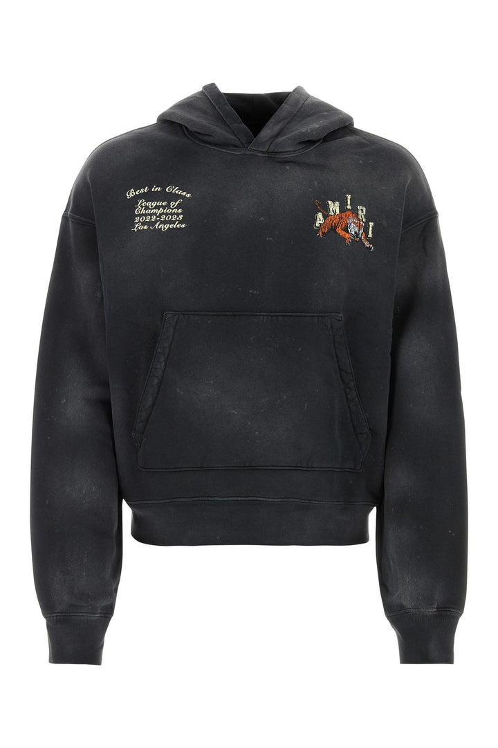 Black cotton sweatshirt