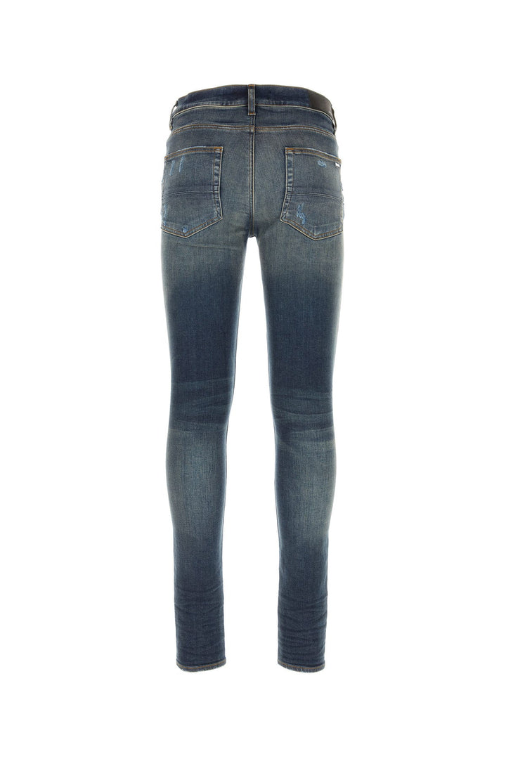 Blue stretch denim jeans