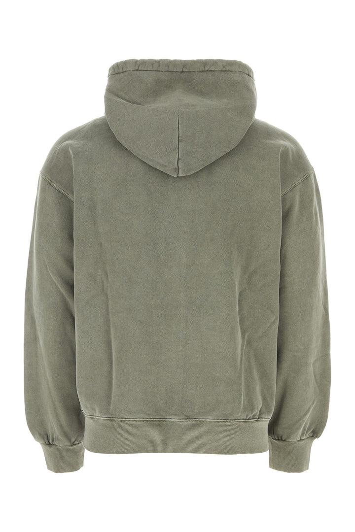 Sage green cotton Hooded Vista sweatshirt