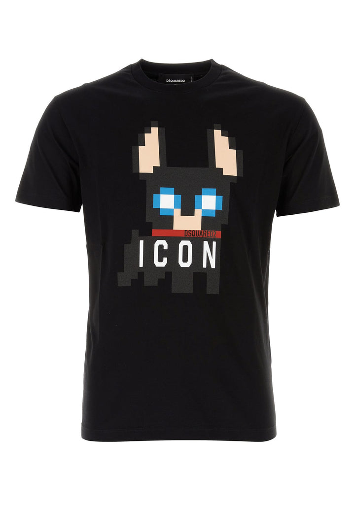 Black cotton t-shirt