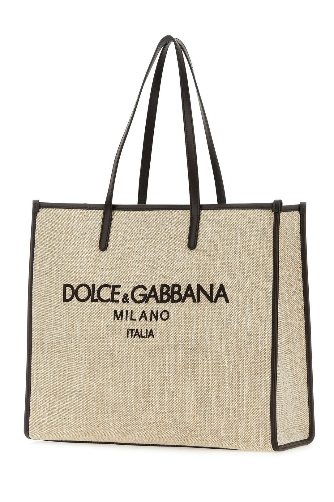 Sand canvas large shopping bag