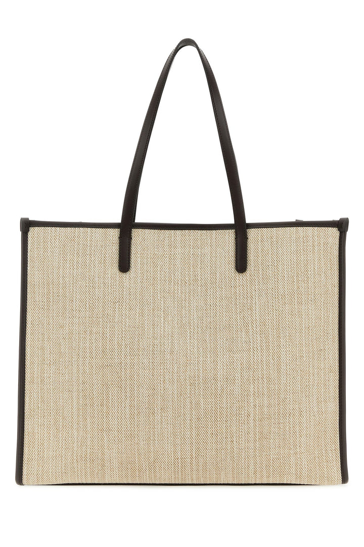 Sand canvas large shopping bag