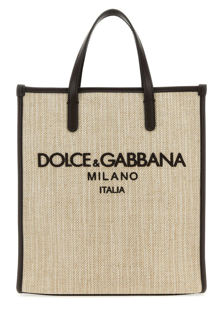 Sand canvas small shopping bag