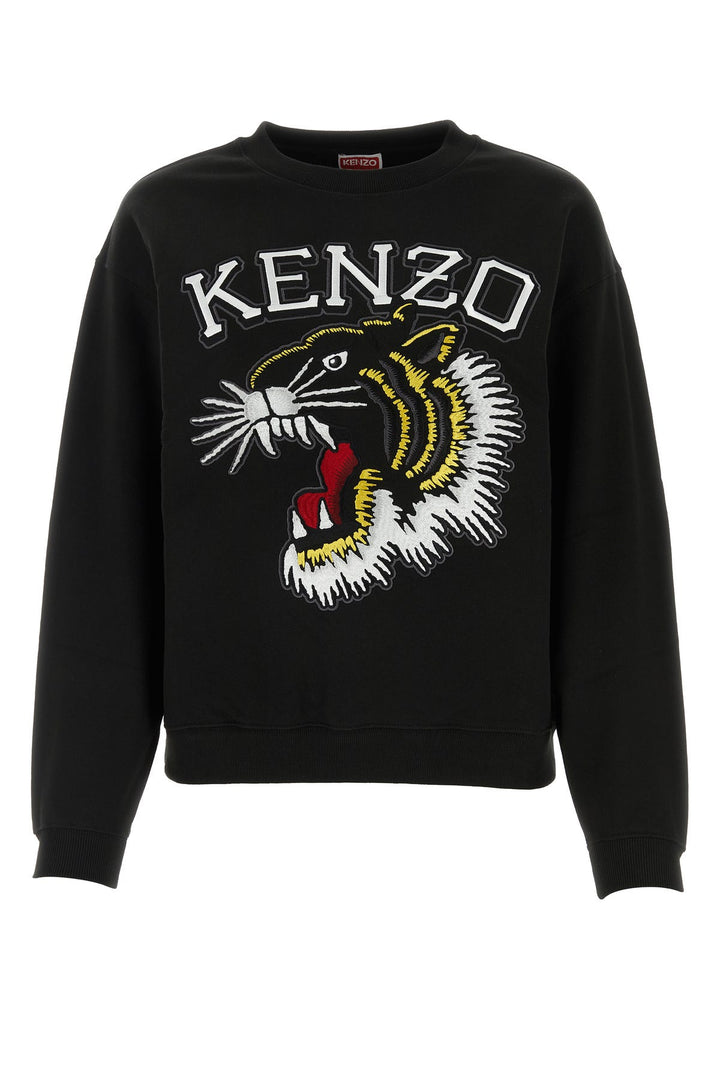 Black cotton sweatshirt
