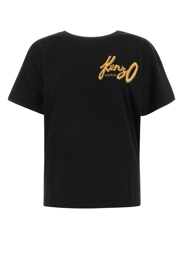Black cotton t-shirt