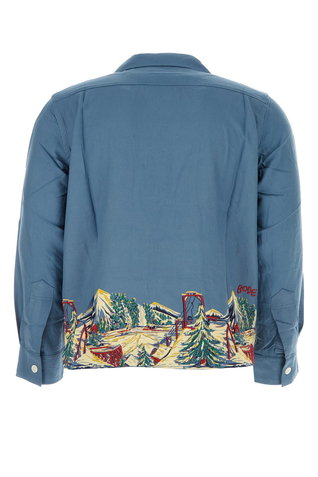 Air force blue rayon shirt