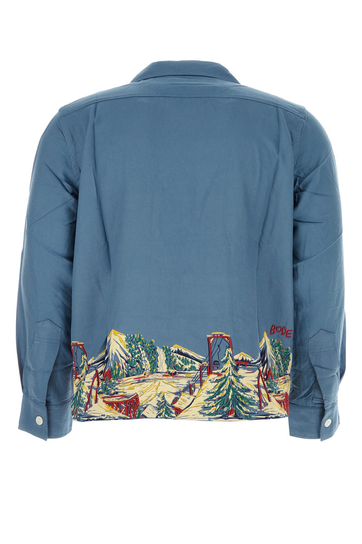Air force blue rayon shirt