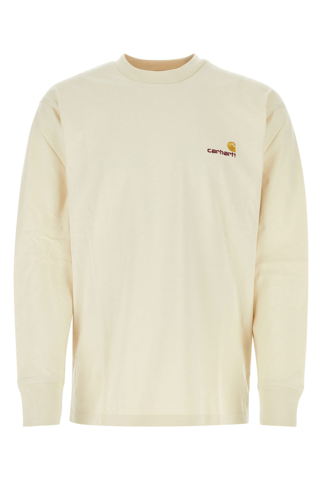 Sand cotton L/S American Script T-shirt