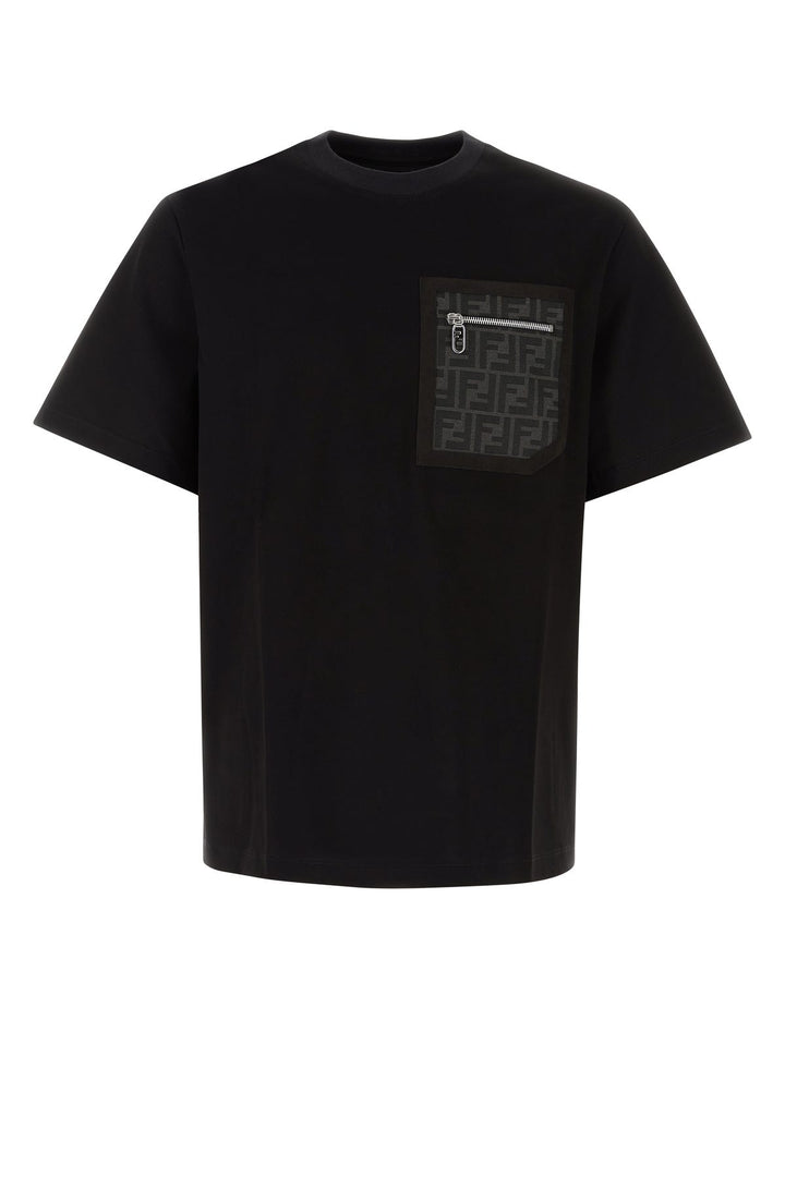 Black cotton t-shirt