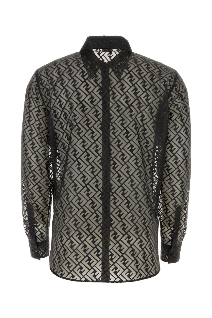Black mesh shirt