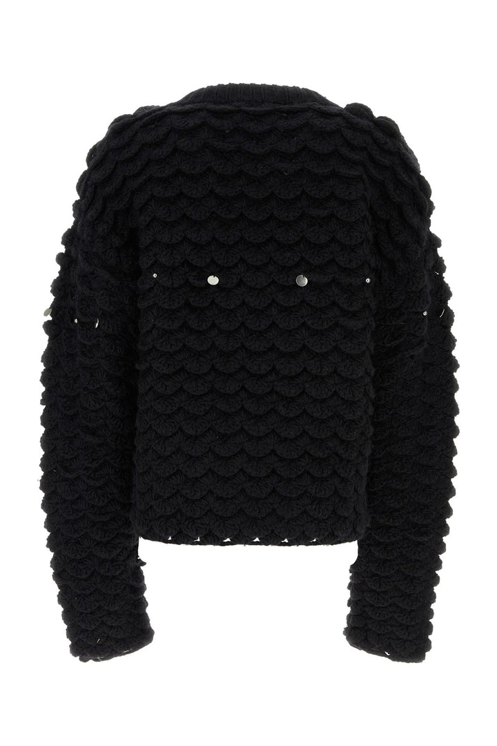 Black wool blend sweater