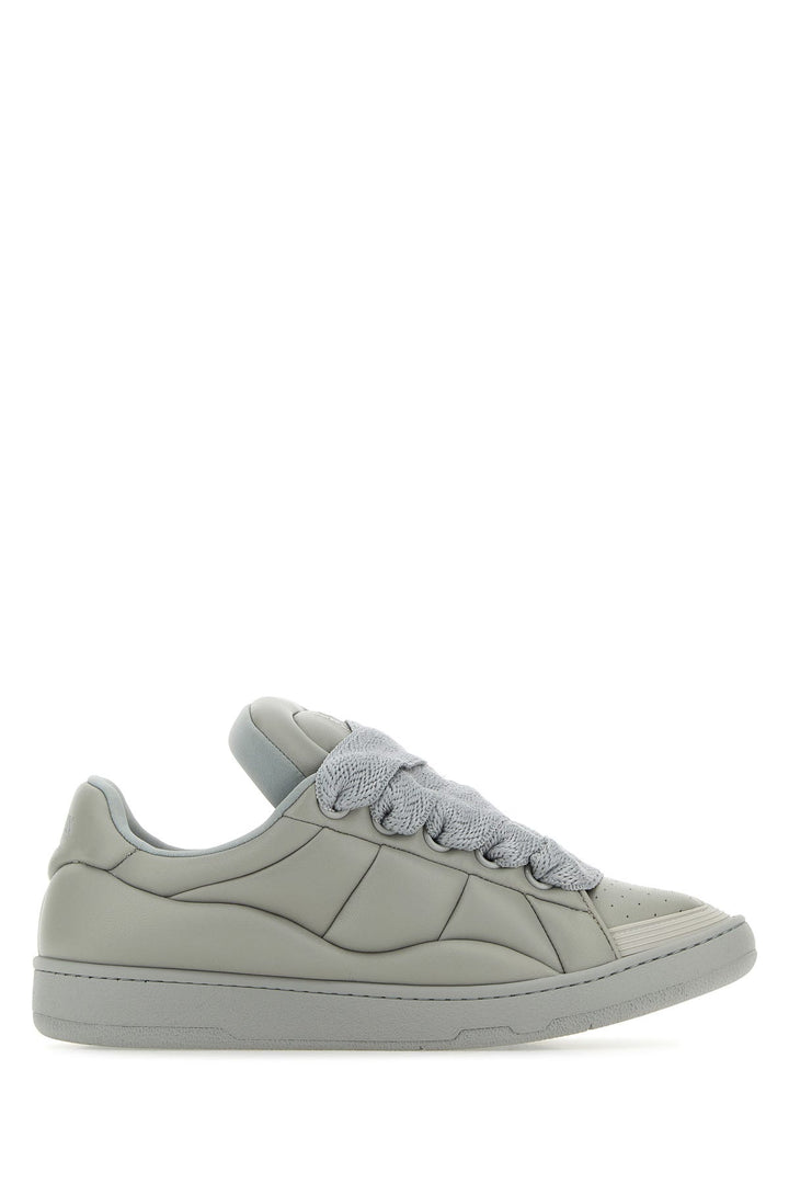 Grey leather Curb XL sneakers
