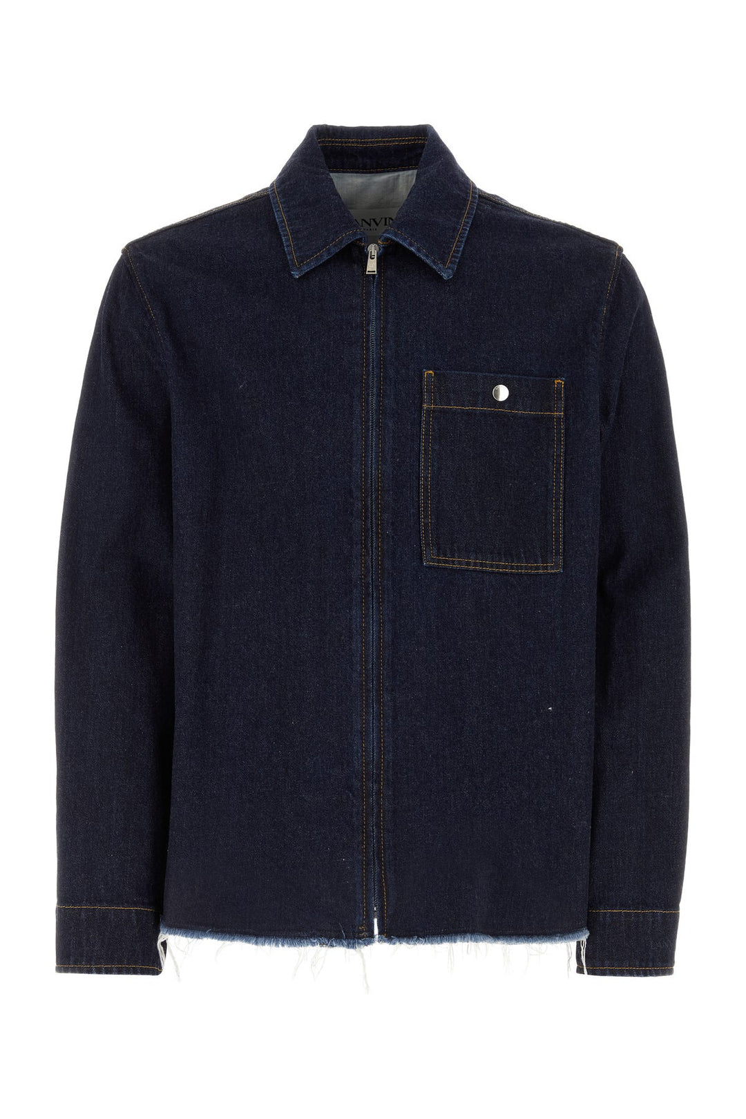 Dark blue denim shirt
