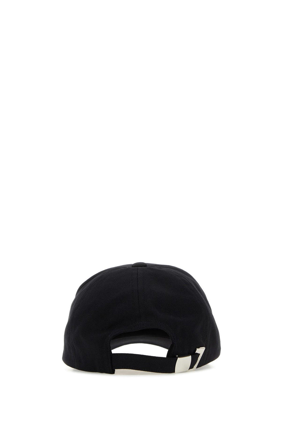 Black cotton baseball cap