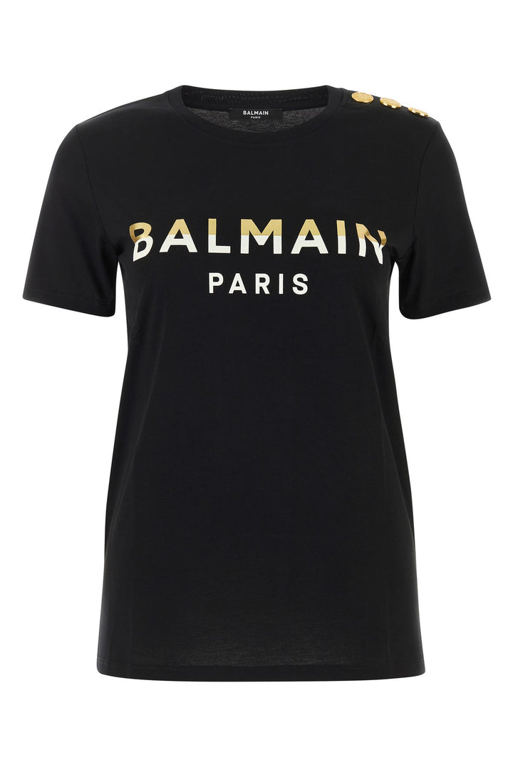 Black cotton t-shirt