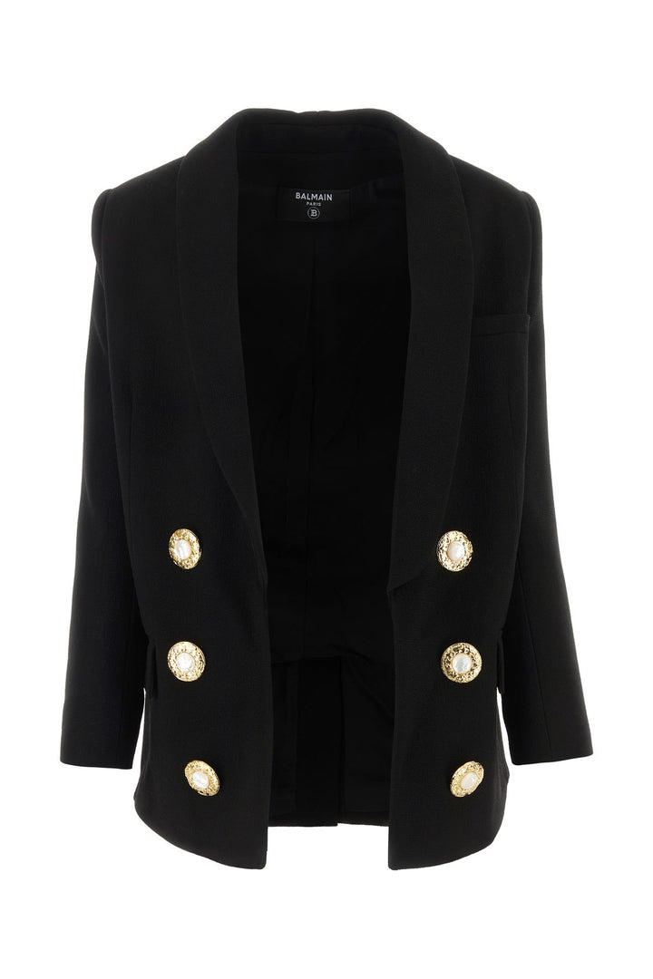 Black crepe blazer