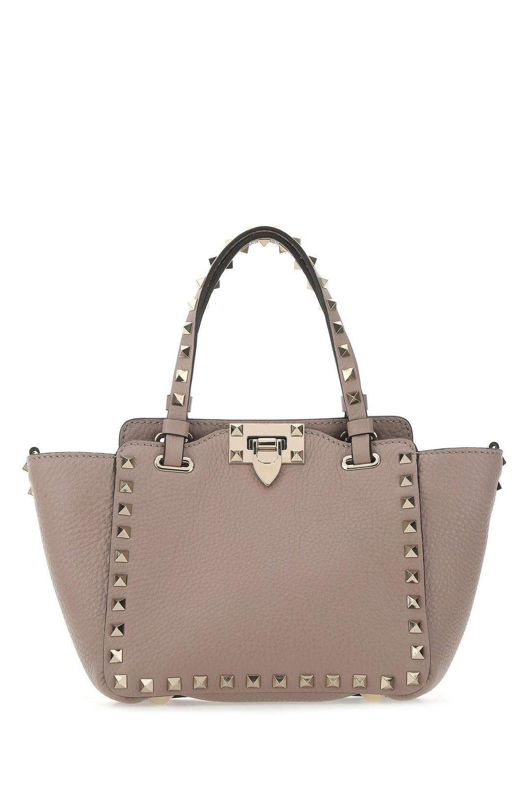 Antiqued pink leather mini Rockstud handbag