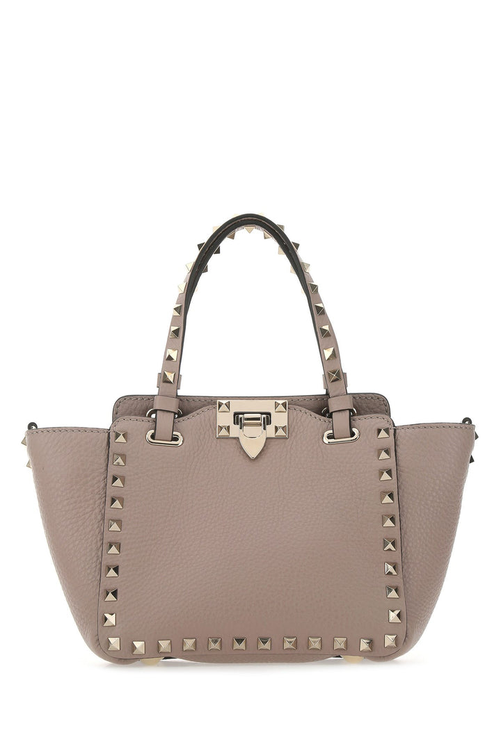 Antiqued pink leather mini Rockstud handbag