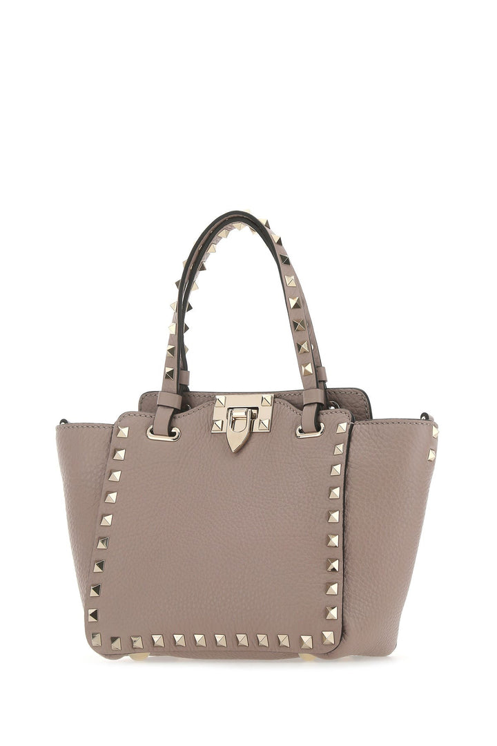Antiqued pink leather mini Rockstud handbag