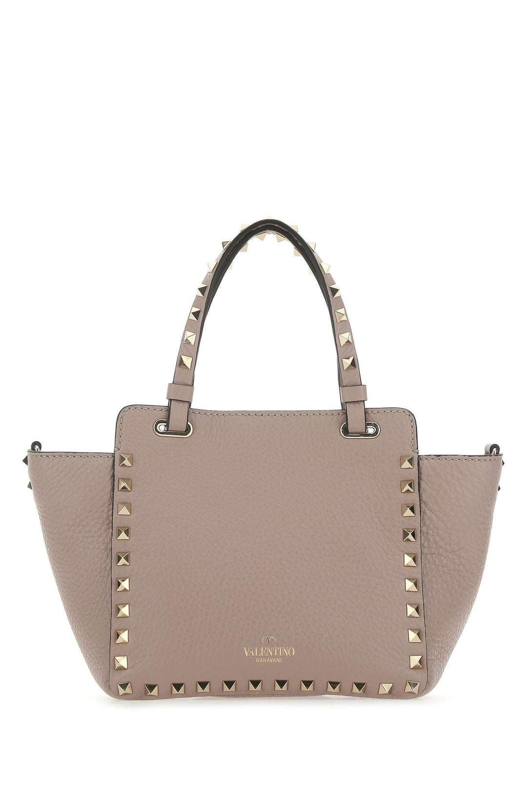 Antiqued pink leather mini Rockstud handbag