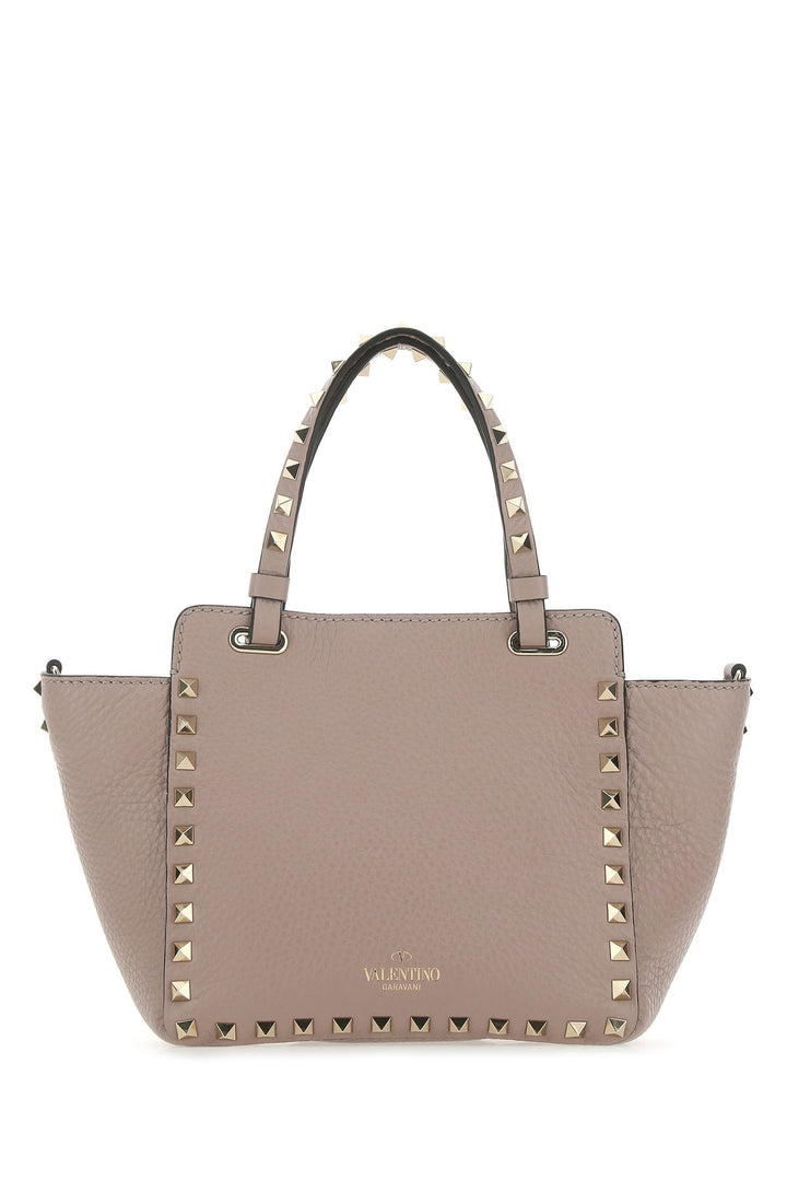 Antiqued pink leather mini Rockstud handbag