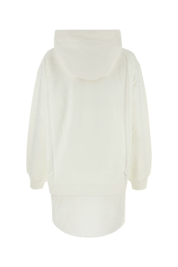 Ivory cotton oversize sweatshirt