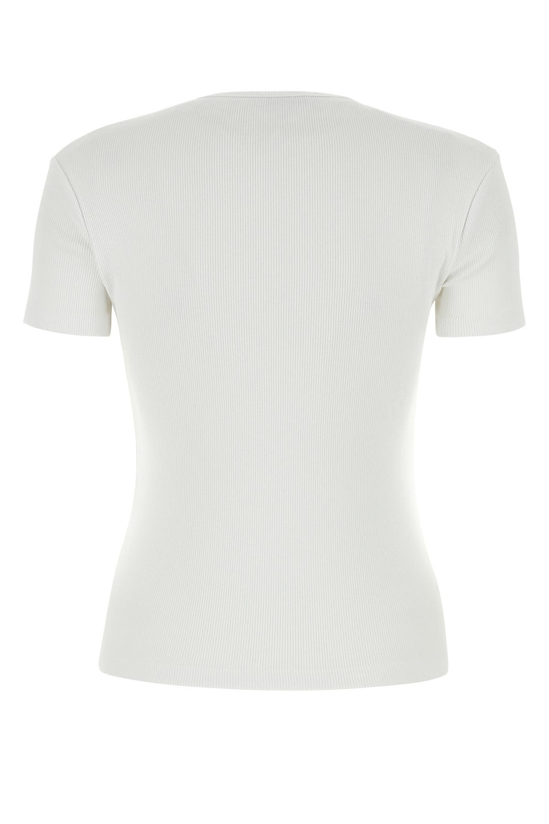 White stretch cotton t-shirt