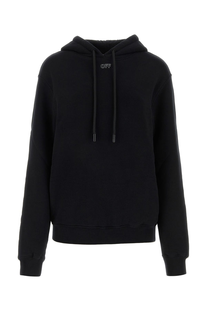 Black cotton sweatshirt