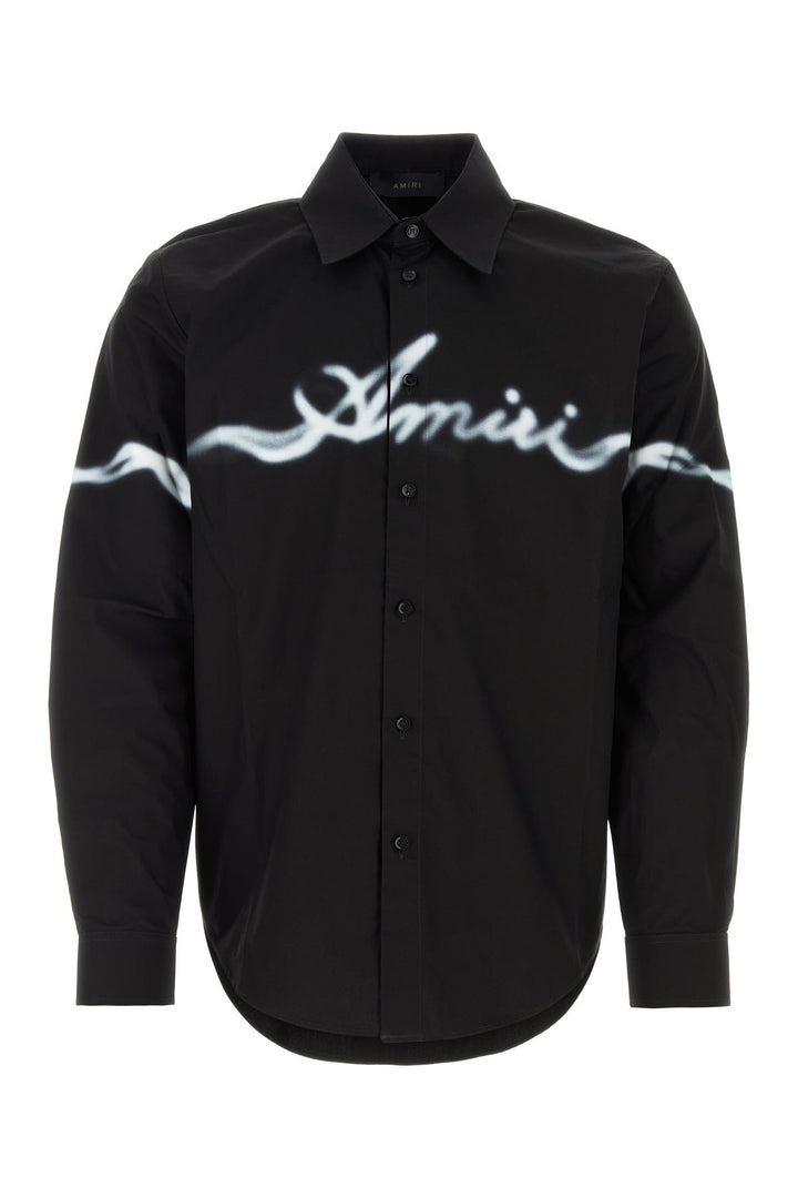 Black poplin Smoke shirt