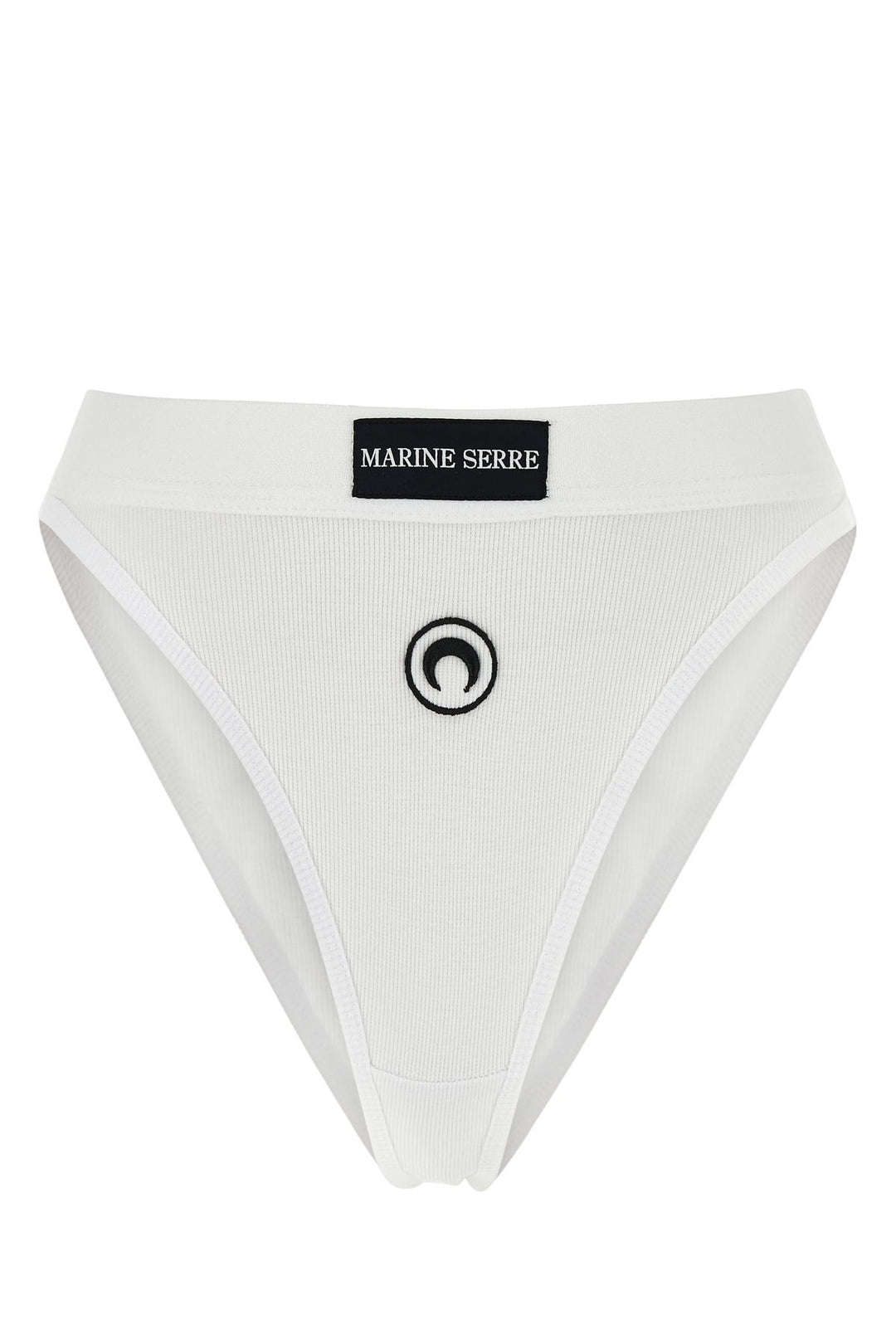 White stretch cotton brief