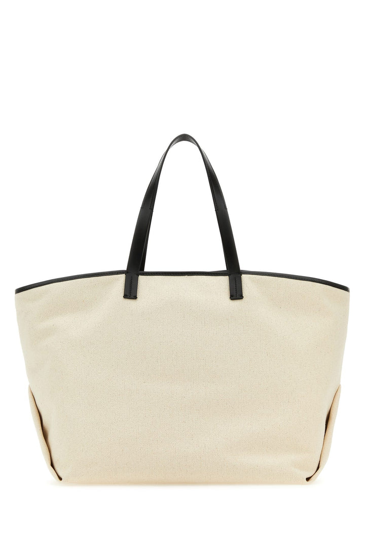 Sand canvas shopping bag