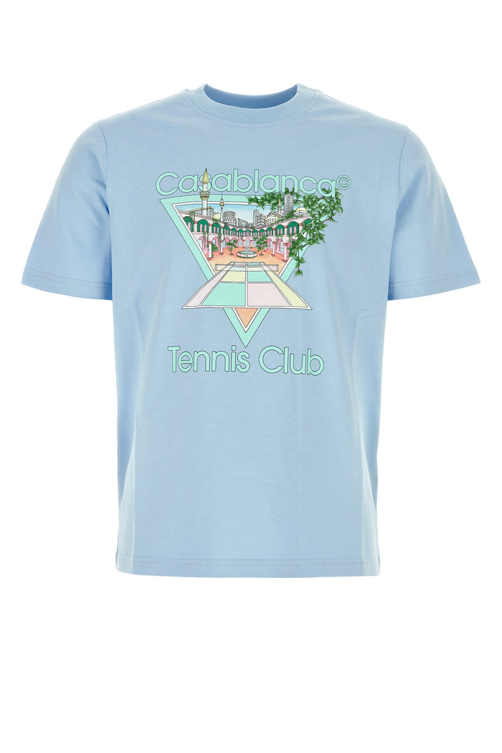 Light blue cotton t-shirt
