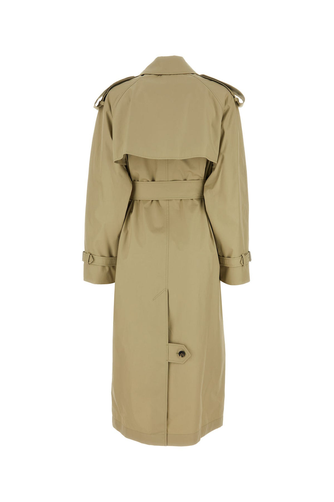 Beige cotton trench coat