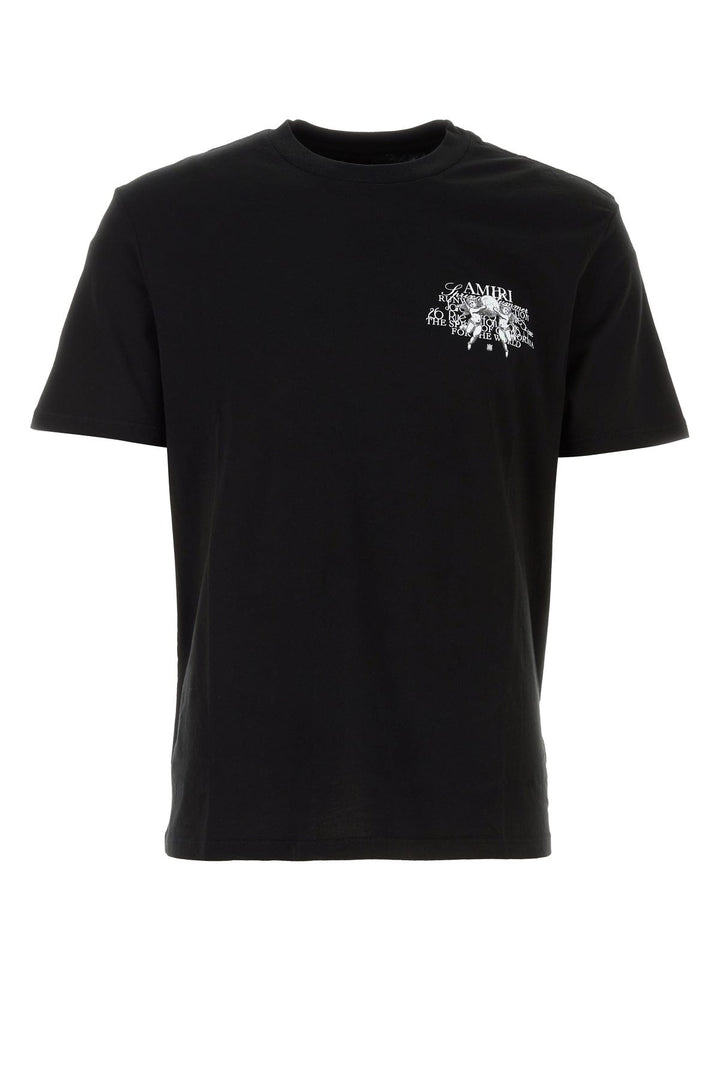Black cotton t-shirt