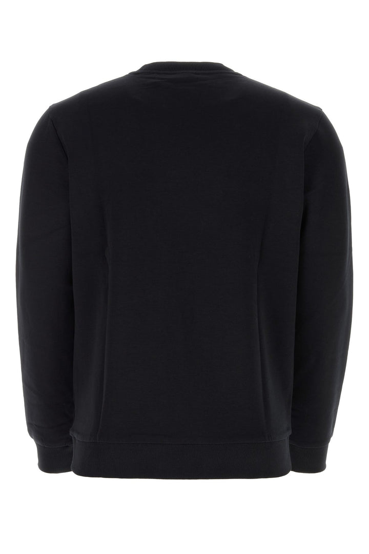 Black stretch cotton sweatshirt