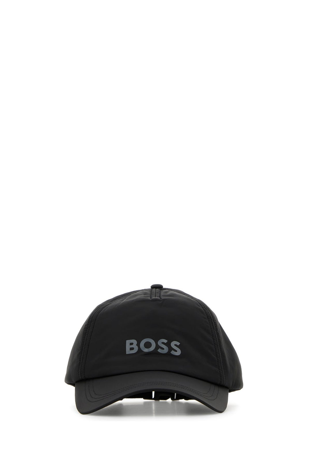 Black nylon baseball cap