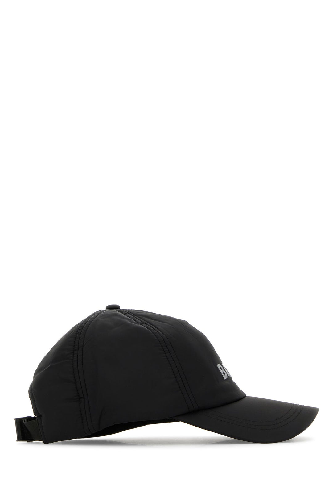 Black nylon baseball cap