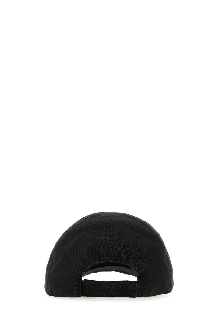 Black cotton baseball cap
