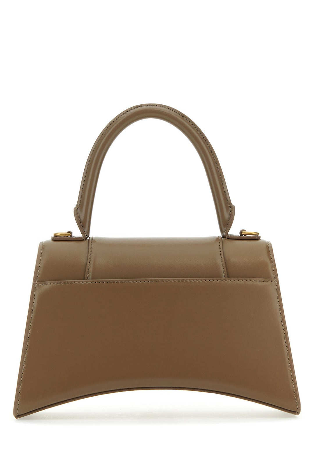 Biscuit leather small Hourglass handbag