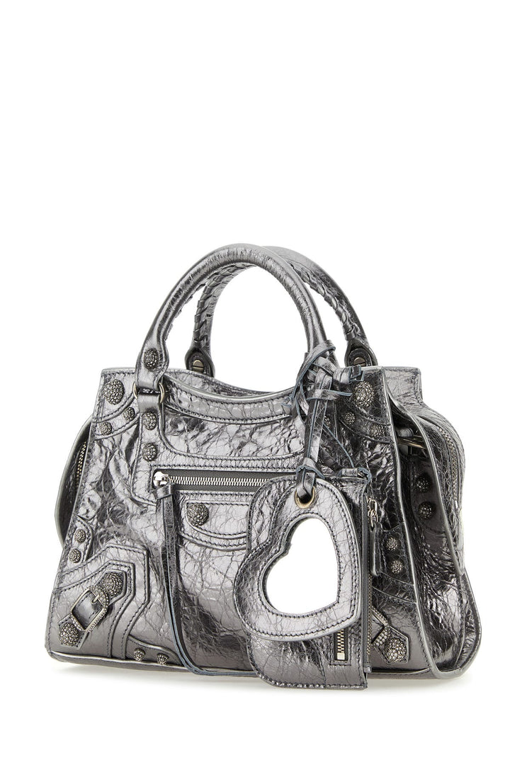 Silver nappa leather Neo Cagole XS handbag