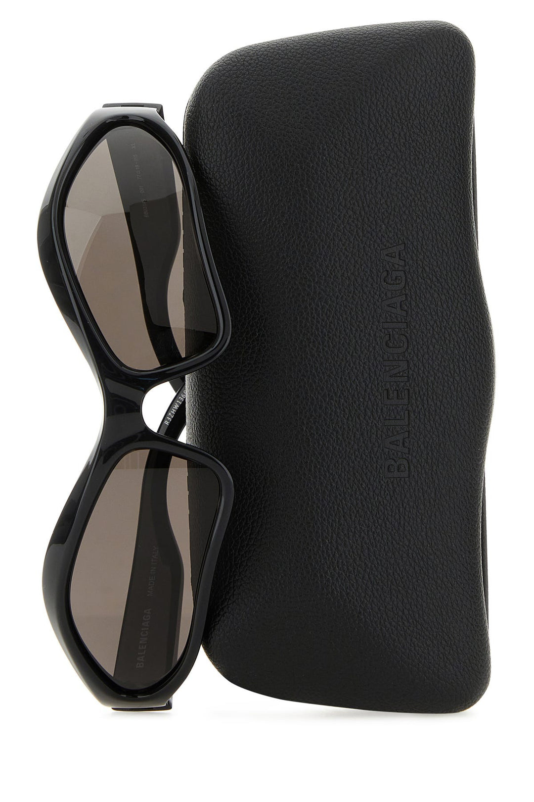 Black acetate Fennec Oval sunglasses