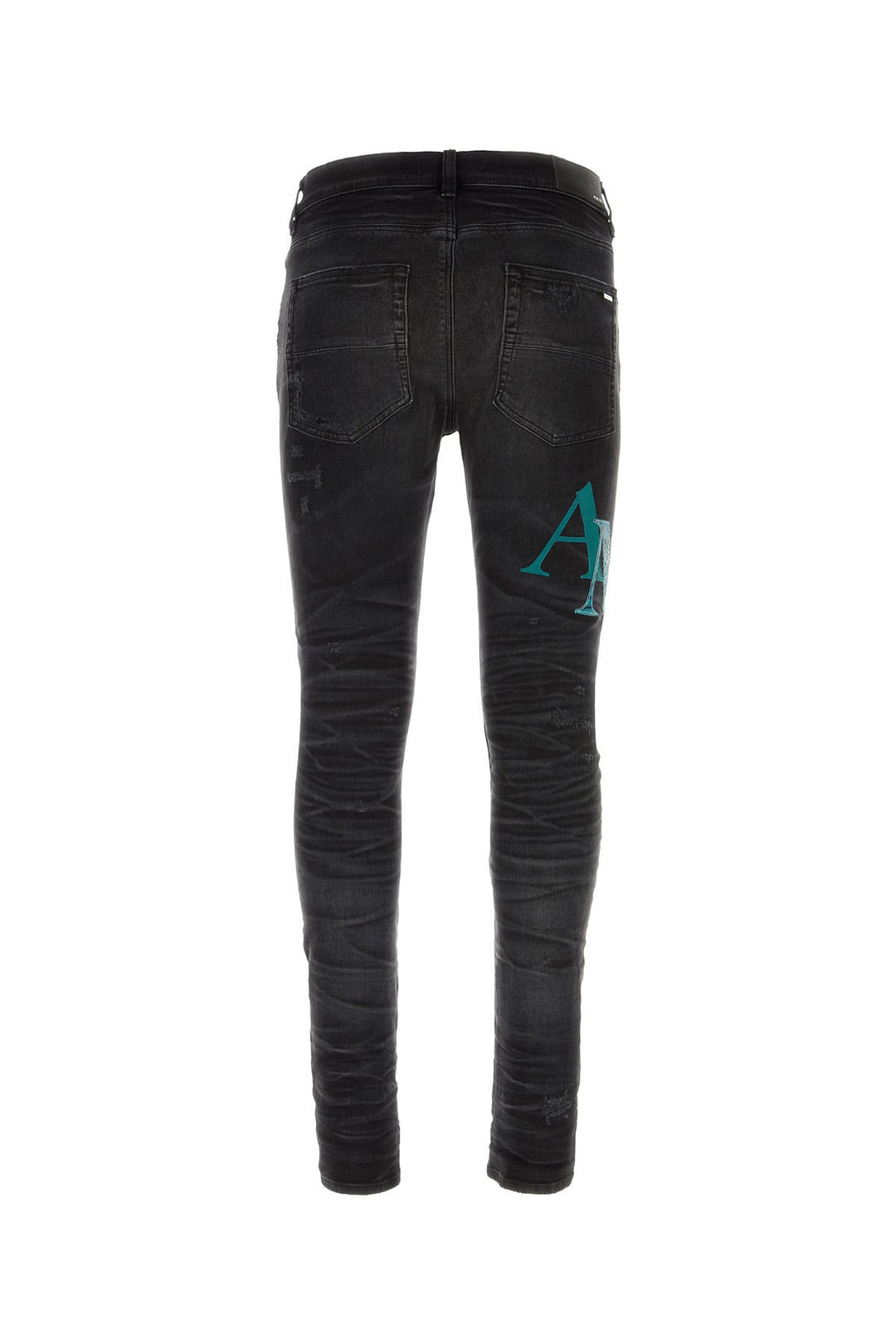 Black stretch denim jeans