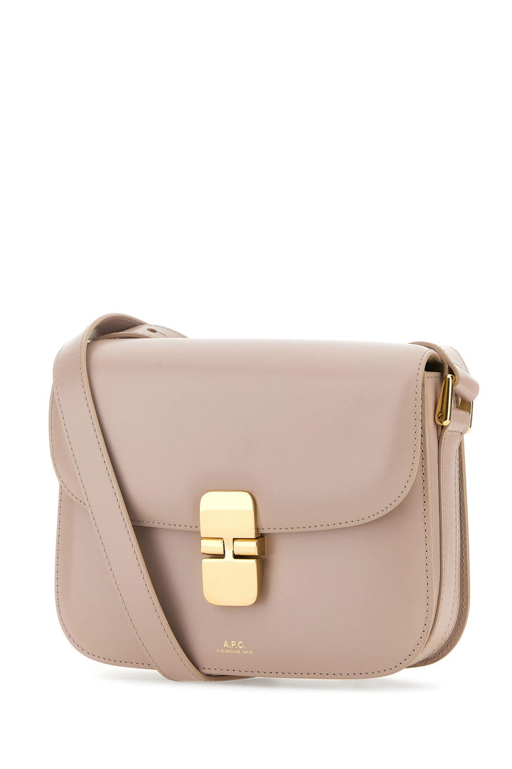 Antiqued pink leather small Grace crossbody bag