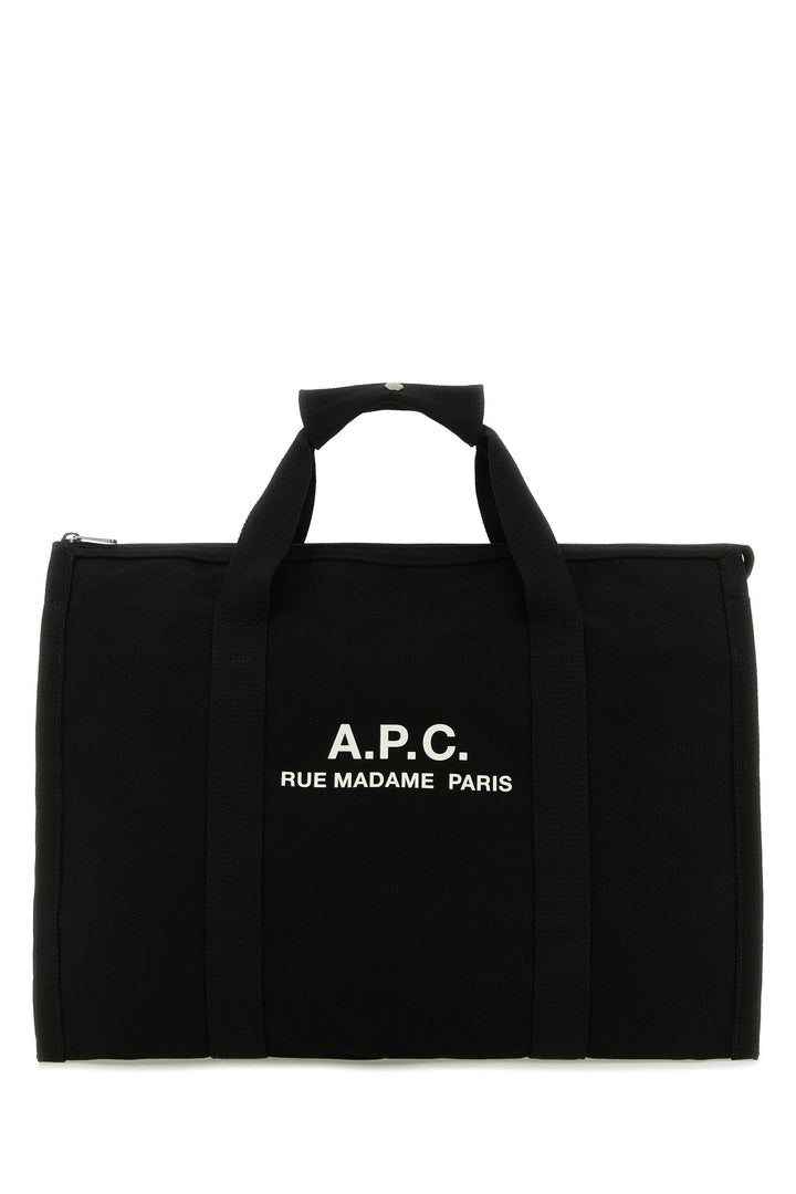 Black canvas Recuperation shopping bag