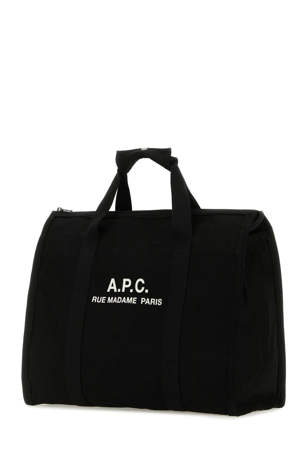Black canvas Recuperation shopping bag