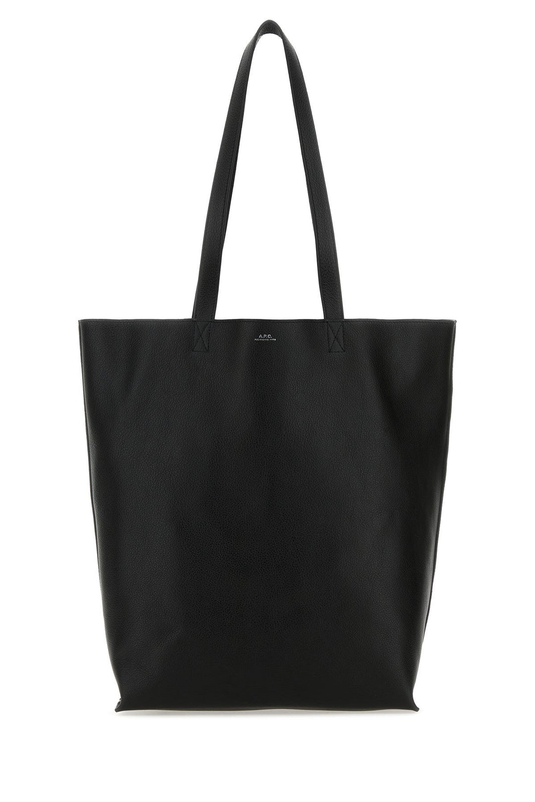 Black leather Maiko shopping bag