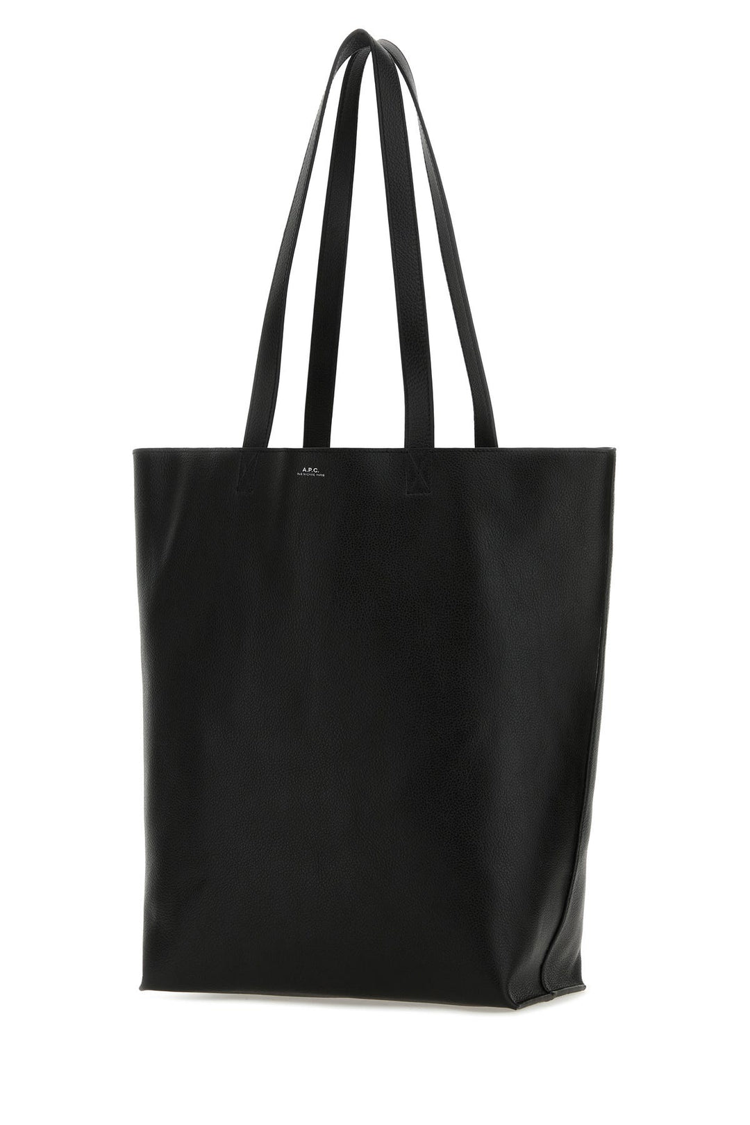 Black leather Maiko shopping bag