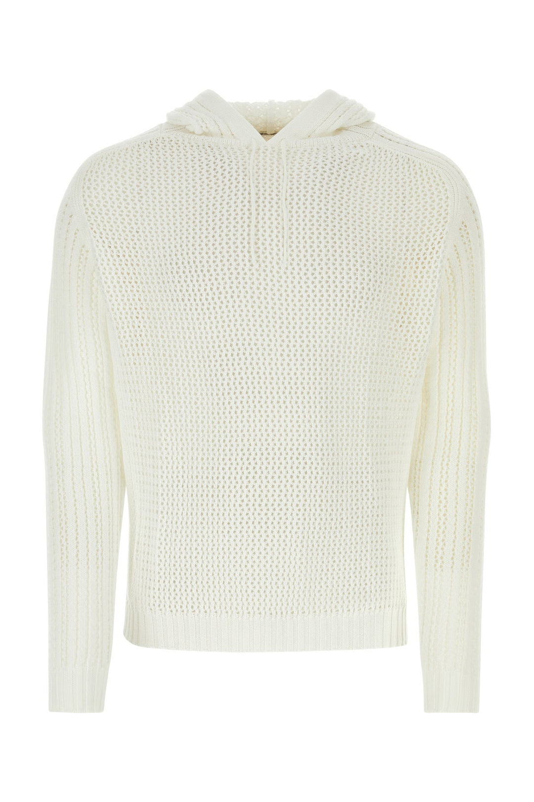 White crochet Bridget sweatshirt