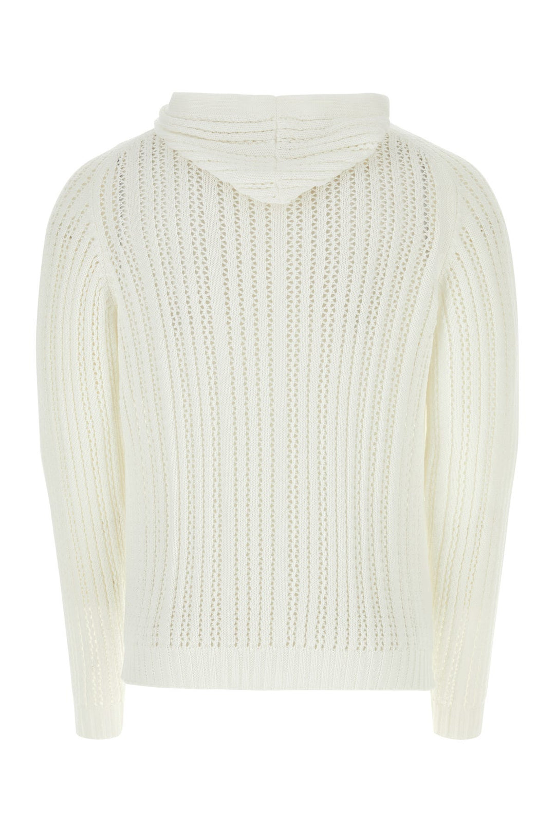 White crochet Bridget sweatshirt